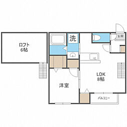 ルミエール 1LDKの間取図画像