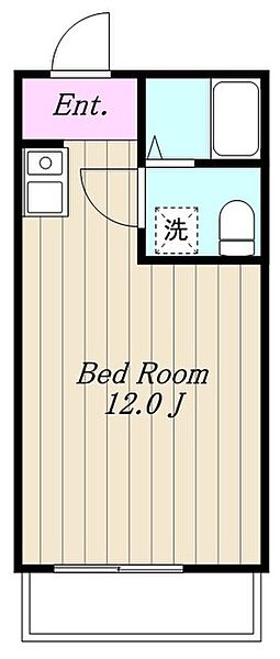 サンハイム西橋本 301｜神奈川県相模原市緑区西橋本２丁目(賃貸アパート1R・3階・26.49㎡)の写真 その2