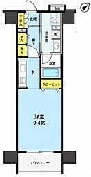 クリオ五反田 ワンルームの間取図画像