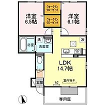 プティ　ボヌール　Ａ棟 102 ｜ 香川県高松市香南町由佐（賃貸アパート2LDK・1階・60.70㎡） その2