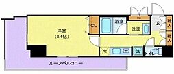 東京メトロ有楽町線 辰巳駅 徒歩9分の賃貸マンション 5階1Kの間取り