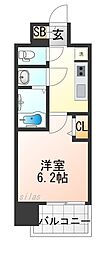 プレリス尼崎レーネヴィア 1Kの間取図画像