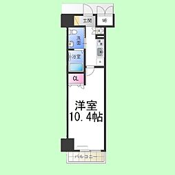 フェニックスレジデンス堺東 1Kの間取図画像