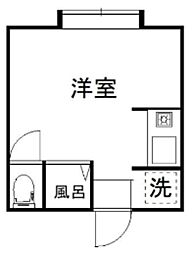 ビクタス高田馬場 ワンルームの間取図画像