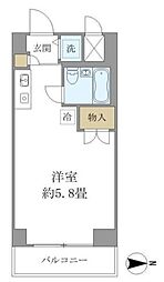 ウインベル錦糸町第3 10階ワンルームの間取り