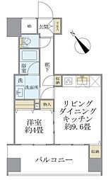エミリブ東長崎 7階1LDKの間取り