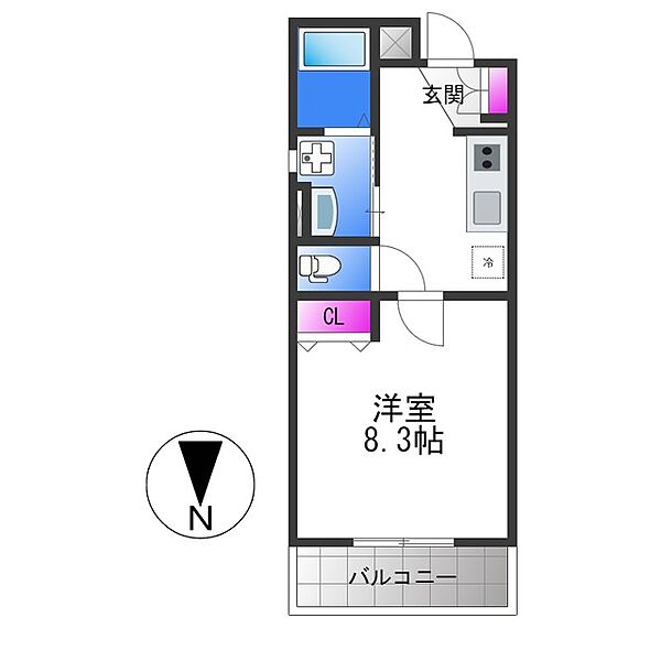 クローバーハイツ鷹合 ｜大阪府大阪市東住吉区鷹合１丁目(賃貸アパート1K・1階・28.30㎡)の写真 その2