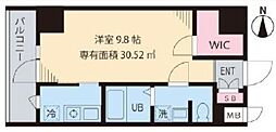 マ・メゾン門前仲町 1Kの間取図画像