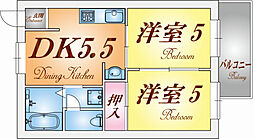 塩屋ヴィレッジ 2階/-