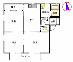 ボヌール平和　Ｂ棟　　　 B0201 ｜ 福岡県福岡市東区多々良２丁目14-2（賃貸アパート3DK・2階・50.81㎡） その2