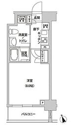 ホームズR四谷 1Kの間取図画像
