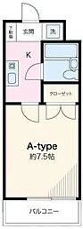フラット75 1Kの間取図画像