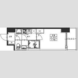 S-RESIDENCE堺湊駅前azure 14階1Kの間取り