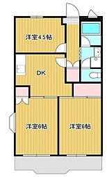 メゾンパーク 3DKの間取図画像