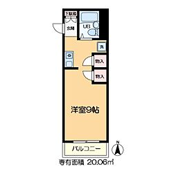 スターヒルズＭ＆Ｋ 3階1Kの間取り