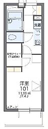 レオパレス稲毛海岸 1Kの間取図画像