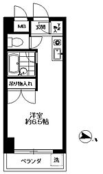 アニスティー 1Kの間取図画像