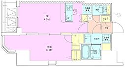 RBM半蔵門レジデンス 1LDKの間取図画像