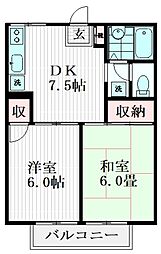 間取図画像 2DK
