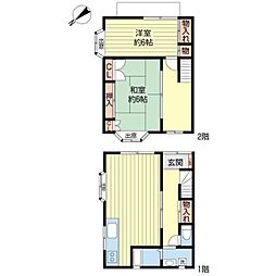 ルミエールクアトロ 2LDKの間取り