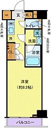 東京メトロ有楽町線 平和台駅 徒歩7分の賃貸マンション 4階1Kの間取り