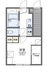 レオパレスフィオリーナ 1Kの間取図画像