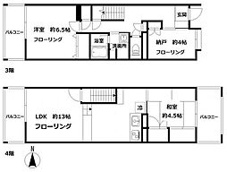 レジデンス浦和 2SLDKの間取図画像