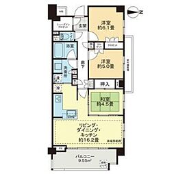 ライオンズ練馬レジデンス 3LDKの間取図画像
