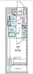 GENOVIA 南鳩ヶ谷 1Kの間取図画像