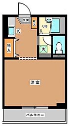 エスペランサ 1階1Kの間取り