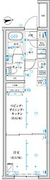 トラディス西池袋 1階1DKの間取り