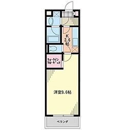 メイユールエスト府中 1階1Kの間取り