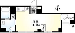 LUMIERE南品川A ワンルームの間取図画像