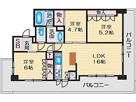 アルス緑地公園レ・カラント  ｜ 大阪府吹田市江坂町５丁目21-10（賃貸マンション3LDK・6階・71.41㎡） その2