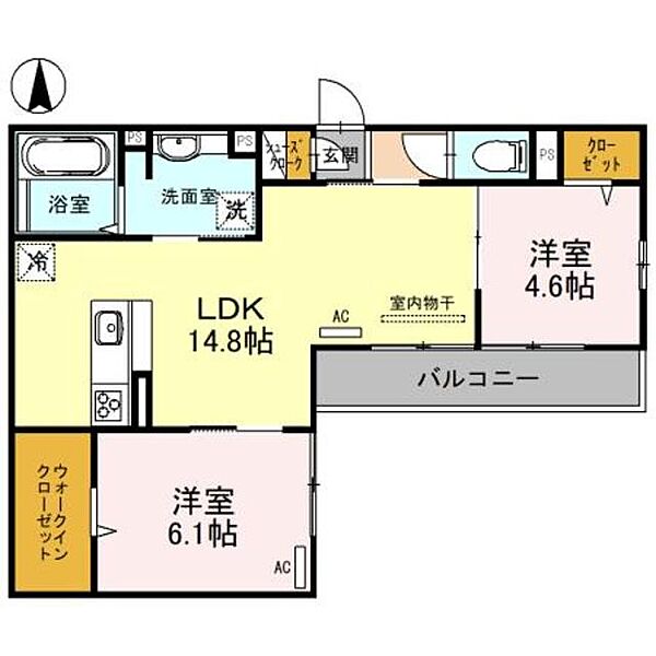 メゾン　ド　エスポワール北長尾 ｜大阪府堺市北区北長尾町８丁(賃貸アパート2LDK・2階・59.53㎡)の写真 その2