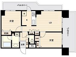 ドゥーエ練馬 2LDKの間取図画像