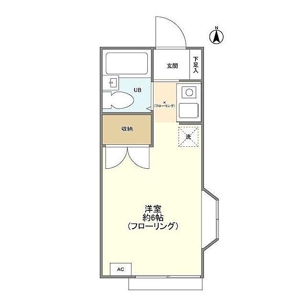 アドニス元町 ｜東京都国分寺市東元町３丁目(賃貸アパート1R・1階・17.30㎡)の写真 その2