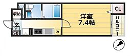 マウントック・リノ 1Kの間取図画像