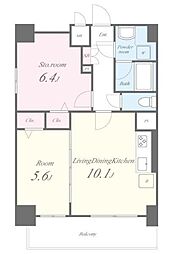カサ・フェリーチェ 8階1SLDKの間取り