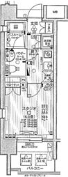 日神デュオステージ新宿中落合 1Kの間取図画像