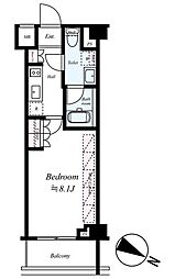 ブライズ蒲田イースト 1Kの間取図画像