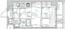 ラフィスタ志村坂上 1DKの間取図画像