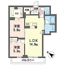 ノーブルステージ　II 00101 ｜ 埼玉県蕨市塚越３丁目106-7（賃貸マンション2LDK・1階・63.99㎡） その2