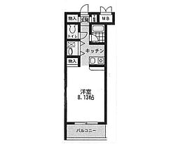 グリーンエミネンス ワンルームの間取図画像