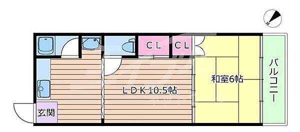 日の出マンション ｜大阪府吹田市日の出町(賃貸マンション1R・3階・30.00㎡)の写真 その2