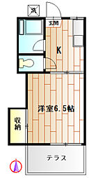 JR中央線 中野駅 徒歩10分の賃貸アパート 1階1Kの間取り