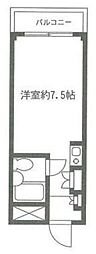 M1ハイツ ワンルームの間取図画像