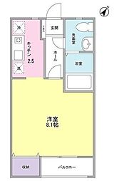 メゾン・ド・オオユ ワンルームの間取図画像