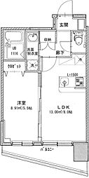 ヴィクトワールフルーヴ6 1LDKの間取図画像