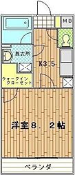 スリーライト 1Kの間取図画像